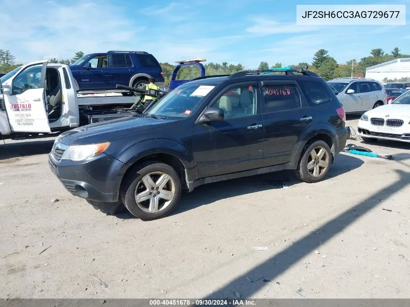 2010 Subaru Forester 2.5X Premium VIN: JF2SH6CC3AG729677 Lot: 40451678