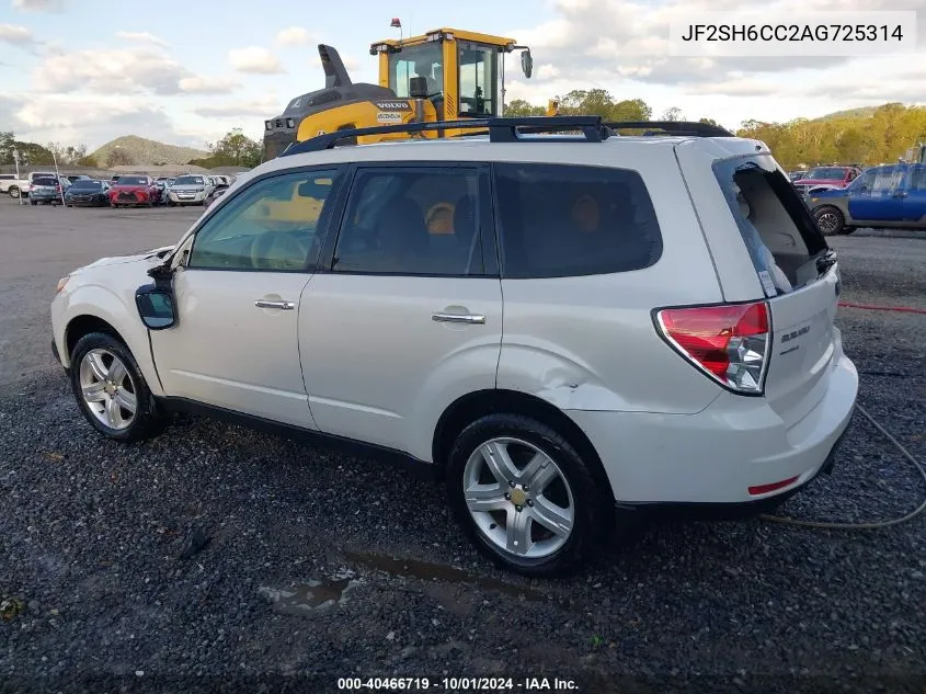 2010 Subaru Forester 2.5X Premium VIN: JF2SH6CC2AG725314 Lot: 40466719