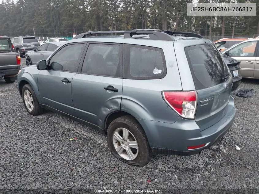 2010 Subaru Forester 2.5X VIN: JF2SH6BC8AH766817 Lot: 40490017