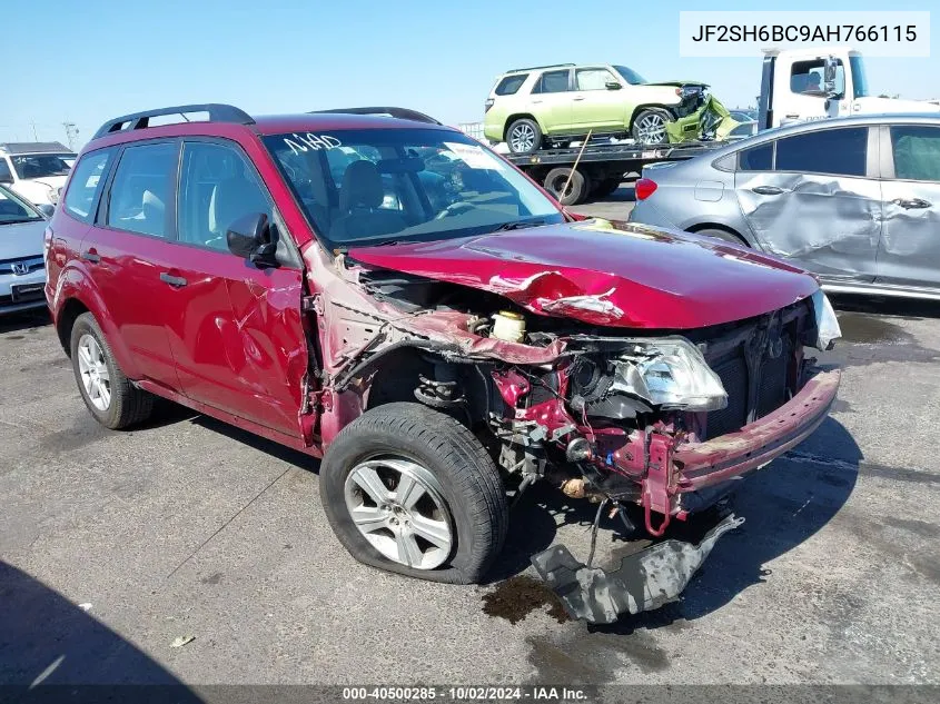 2010 Subaru Forester 2.5X VIN: JF2SH6BC9AH766115 Lot: 40500285