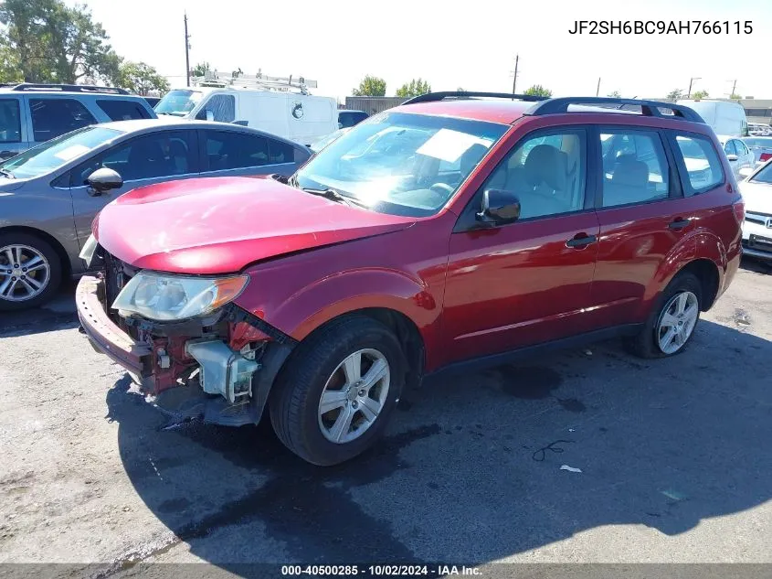 2010 Subaru Forester 2.5X VIN: JF2SH6BC9AH766115 Lot: 40500285