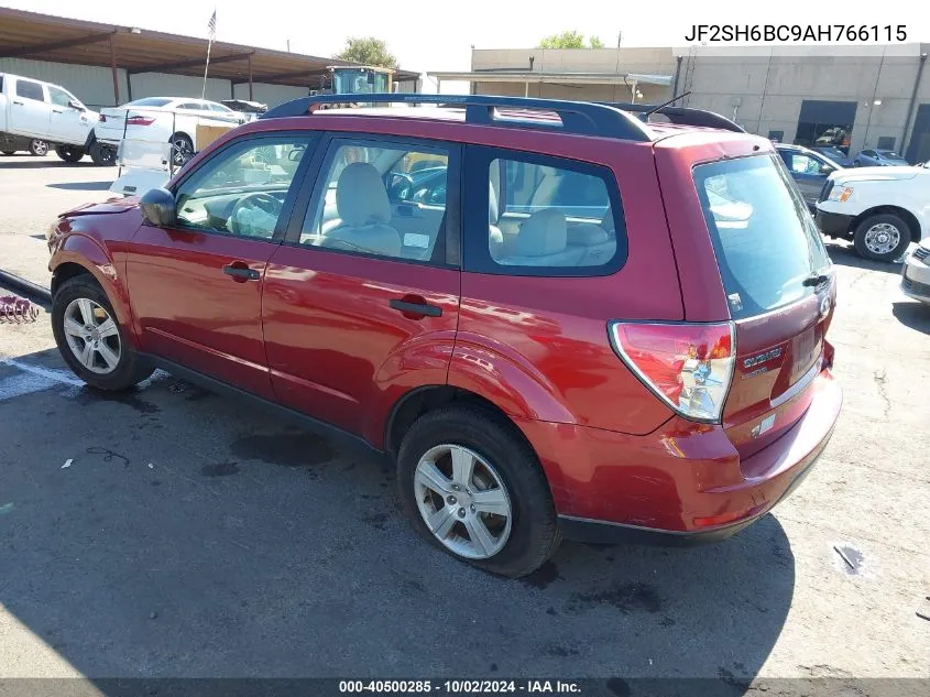 2010 Subaru Forester 2.5X VIN: JF2SH6BC9AH766115 Lot: 40500285