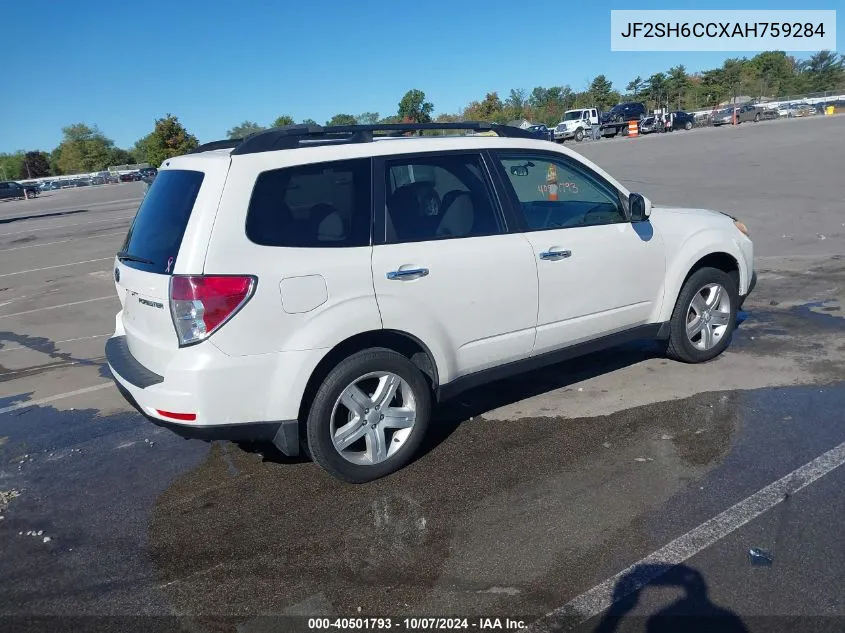 2010 Subaru Forester 2.5X Premium VIN: JF2SH6CCXAH759284 Lot: 40501793