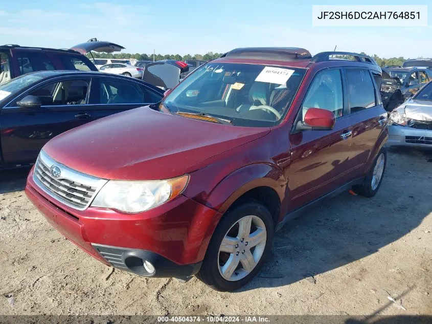 2010 Subaru Forester 2.5X Limited VIN: JF2SH6DC2AH764851 Lot: 40504374