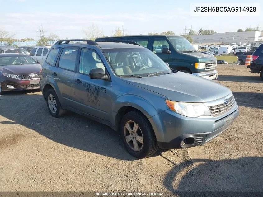 2010 Subaru Forester 2.5X VIN: JF2SH6BC5AG914928 Lot: 40505613