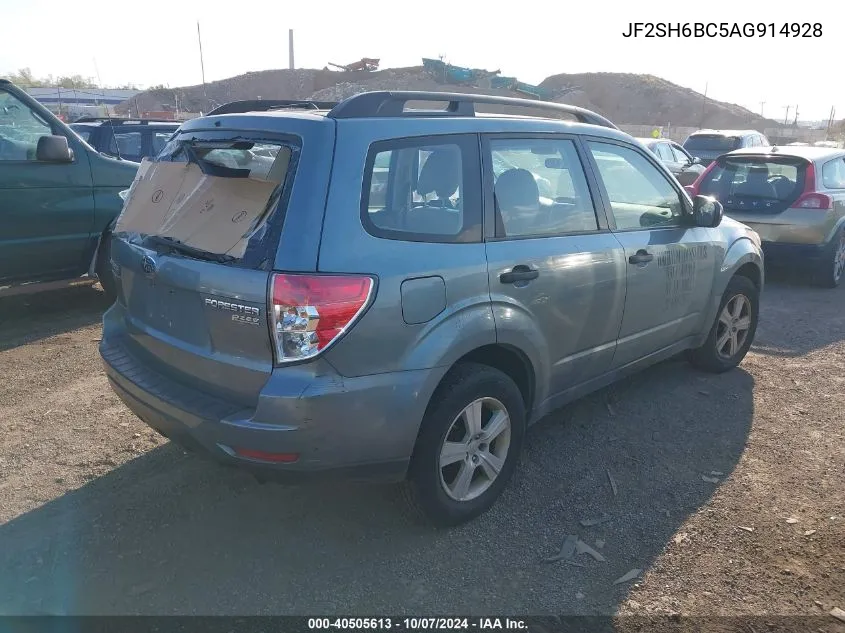 2010 Subaru Forester 2.5X VIN: JF2SH6BC5AG914928 Lot: 40505613