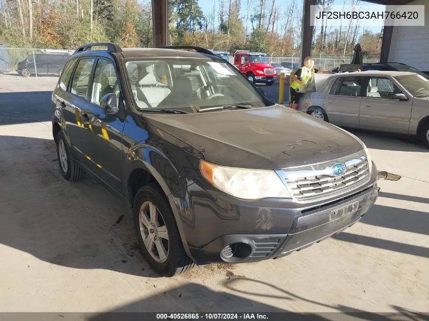 2010 Subaru Forester 2.5X VIN: JF2SH6BC3AH766420 Lot: 40526865