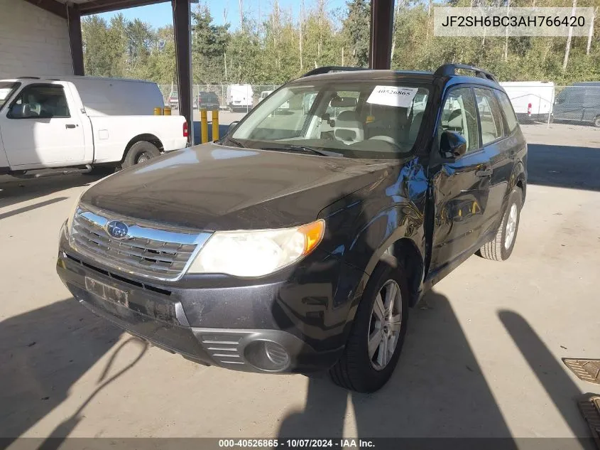 2010 Subaru Forester 2.5X VIN: JF2SH6BC3AH766420 Lot: 40526865