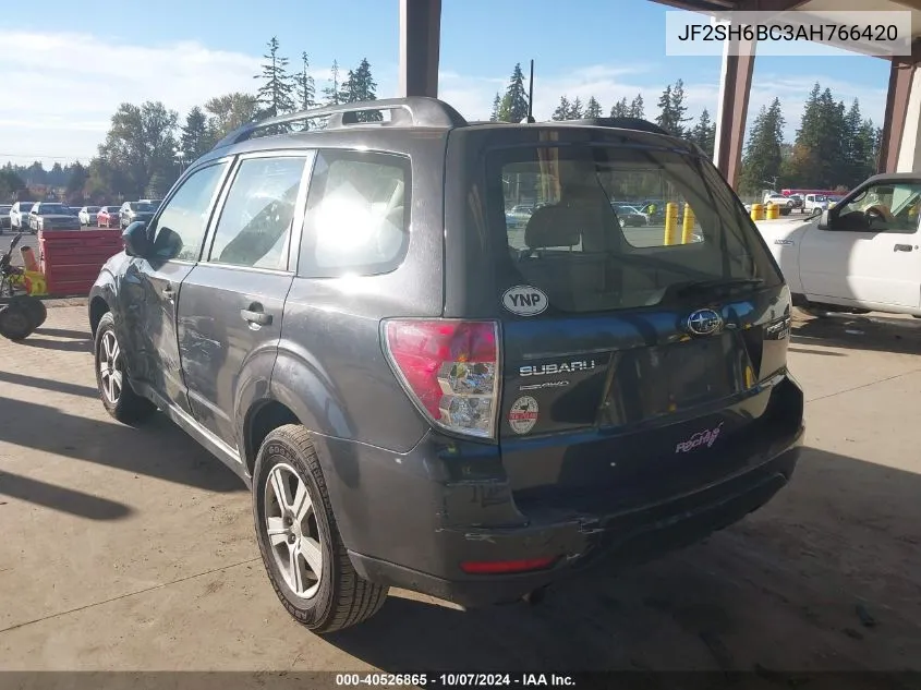 2010 Subaru Forester 2.5X VIN: JF2SH6BC3AH766420 Lot: 40526865