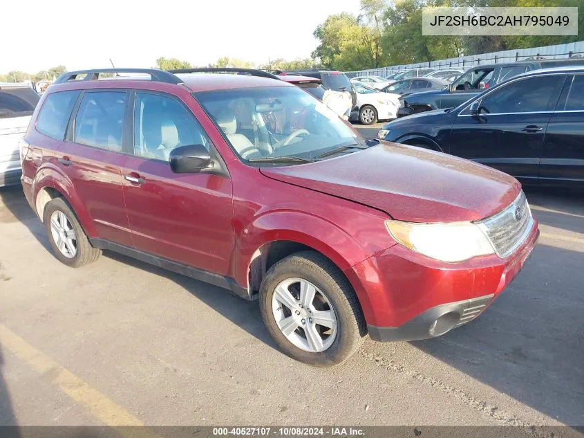 2010 Subaru Forester Xs VIN: JF2SH6BC2AH795049 Lot: 40527107