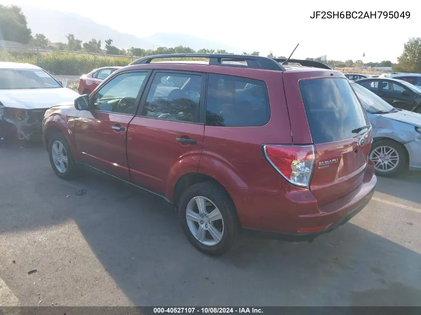 2010 Subaru Forester Xs VIN: JF2SH6BC2AH795049 Lot: 40527107