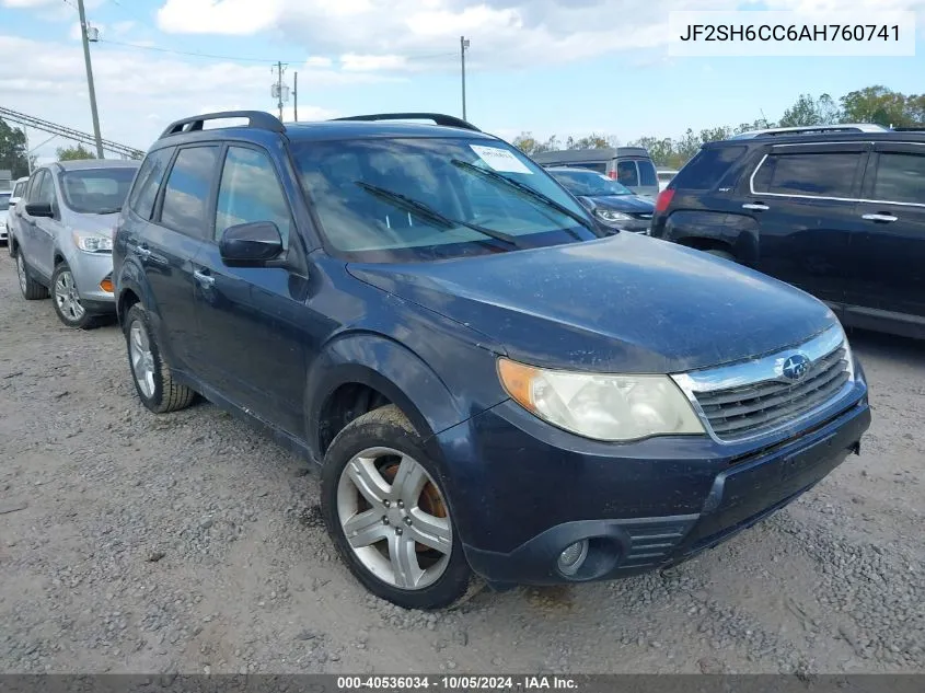 2010 Subaru Forester 2.5X Premium VIN: JF2SH6CC6AH760741 Lot: 40536034