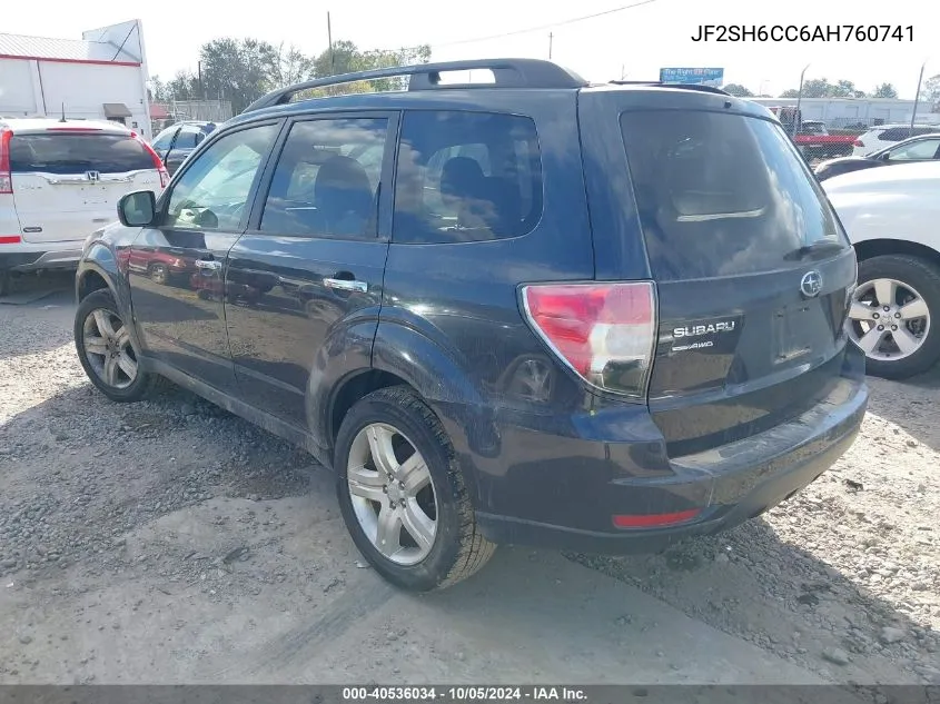 JF2SH6CC6AH760741 2010 Subaru Forester 2.5X Premium