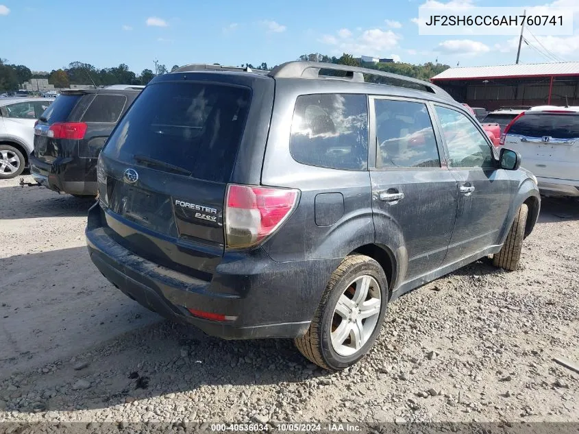 2010 Subaru Forester 2.5X Premium VIN: JF2SH6CC6AH760741 Lot: 40536034