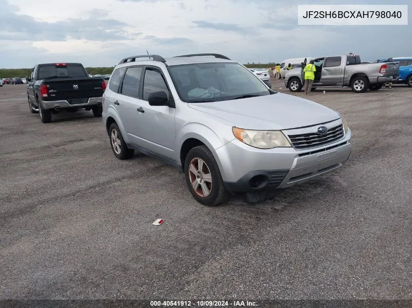 2010 Subaru Forester Xs VIN: JF2SH6BCXAH798040 Lot: 40541912