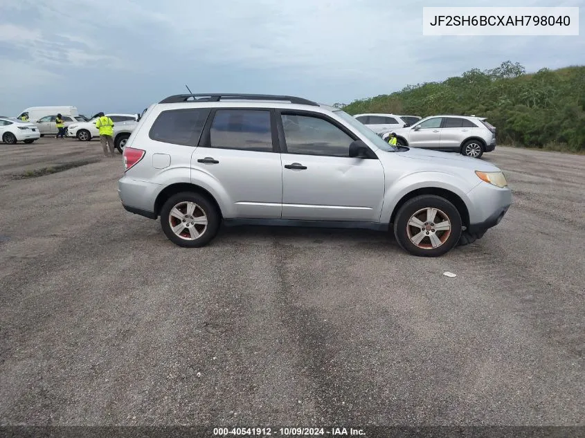 2010 Subaru Forester Xs VIN: JF2SH6BCXAH798040 Lot: 40541912