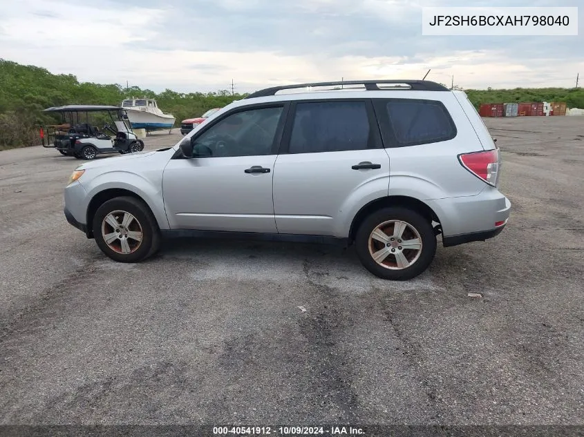 2010 Subaru Forester Xs VIN: JF2SH6BCXAH798040 Lot: 40541912