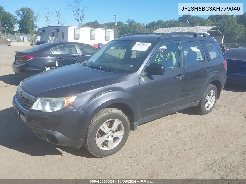 2010 Subaru Forester Xs VIN: JF2SH6BC3AH779040 Lot: 40550324