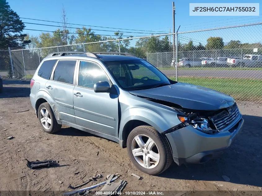 2010 Subaru Forester 2.5X Premium VIN: JF2SH6CC7AH755032 Lot: 40551746