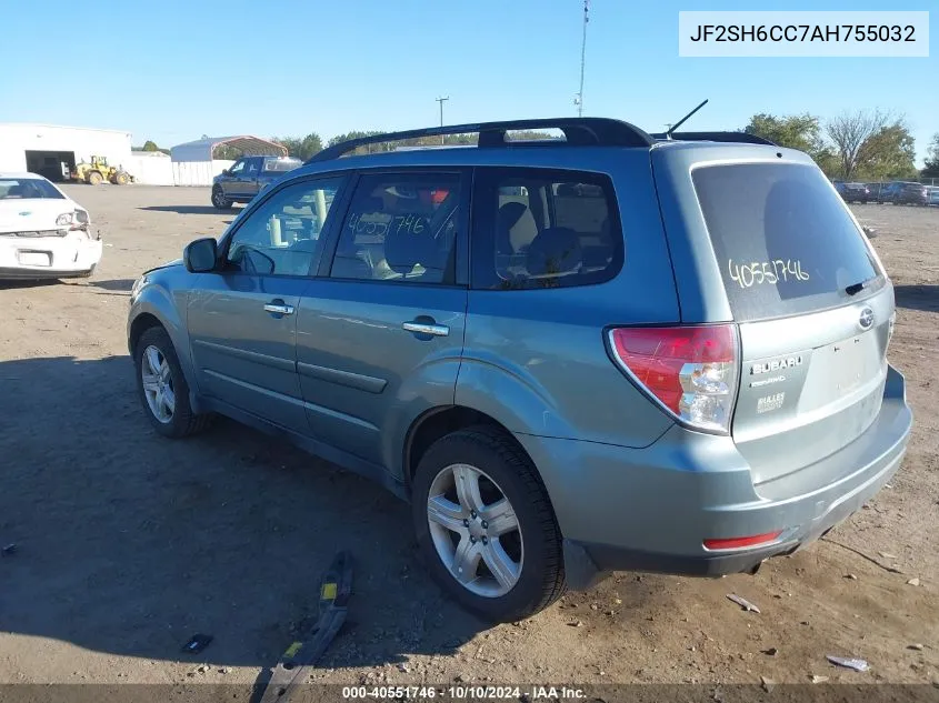 2010 Subaru Forester 2.5X Premium VIN: JF2SH6CC7AH755032 Lot: 40551746