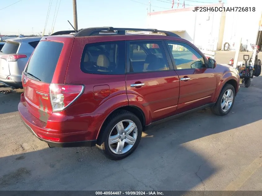 2010 Subaru Forester 2.5X Limited VIN: JF2SH6DC1AH726818 Lot: 40554487