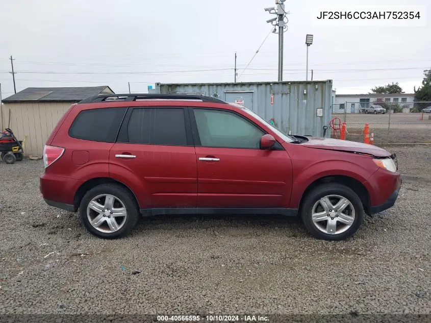 2010 Subaru Forester 2.5X Premium VIN: JF2SH6CC3AH752354 Lot: 40566595