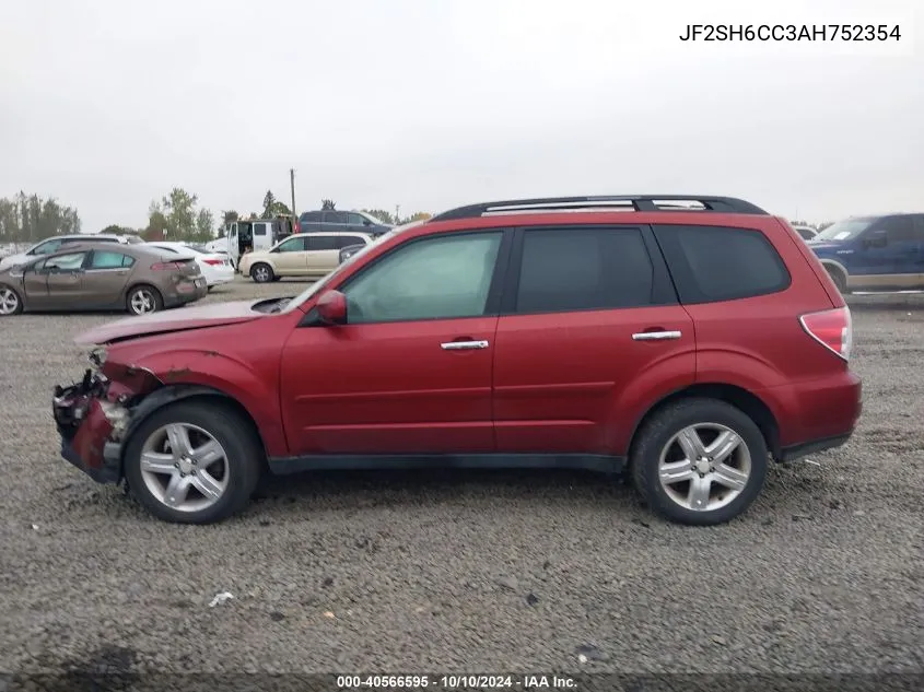 2010 Subaru Forester 2.5X Premium VIN: JF2SH6CC3AH752354 Lot: 40566595