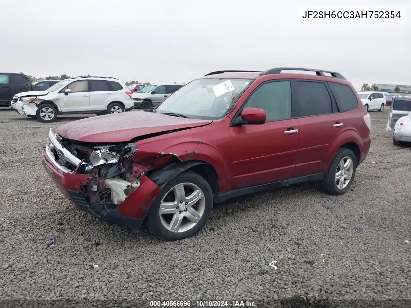 2010 Subaru Forester 2.5X Premium VIN: JF2SH6CC3AH752354 Lot: 40566595