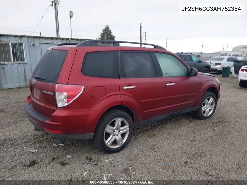 2010 Subaru Forester 2.5X Premium VIN: JF2SH6CC3AH752354 Lot: 40566595