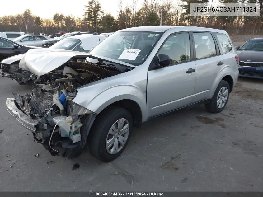 2010 Subaru Forester 2.5X VIN: JF2SH6AC3AH711824 Lot: 40814486