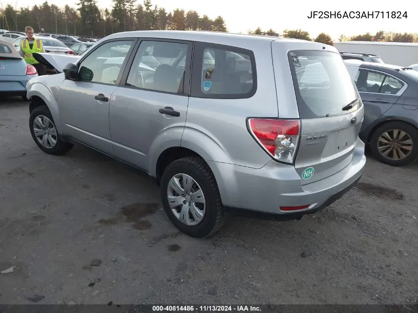 2010 Subaru Forester 2.5X VIN: JF2SH6AC3AH711824 Lot: 40814486