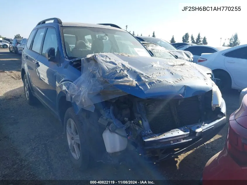 2010 Subaru Forester 2.5X VIN: JF2SH6BC1AH770255 Lot: 40822119