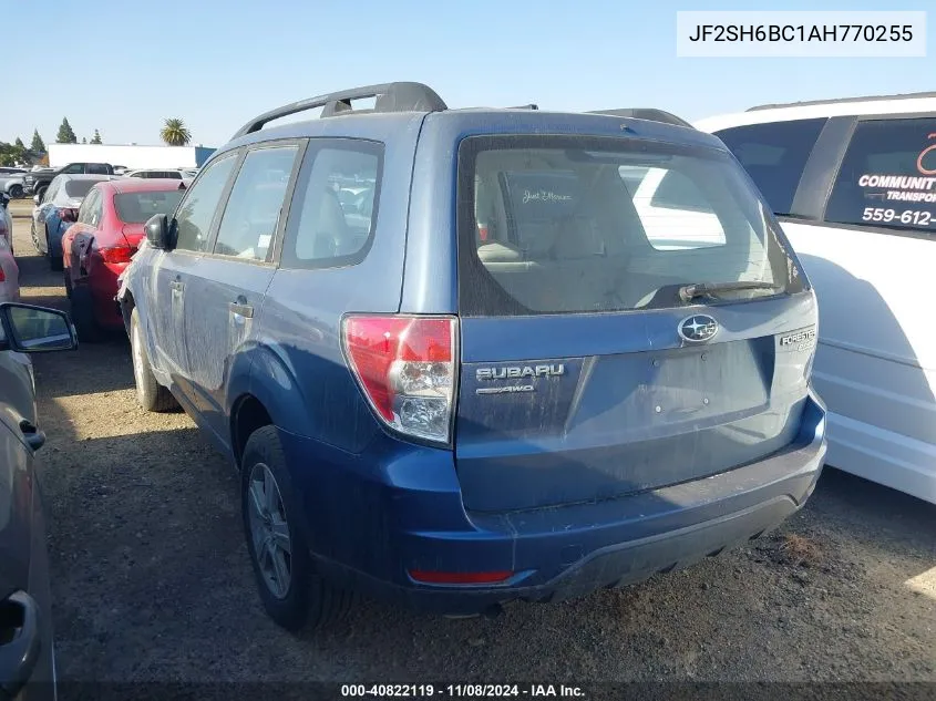 2010 Subaru Forester 2.5X VIN: JF2SH6BC1AH770255 Lot: 40822119