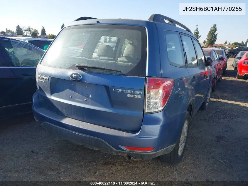 2010 Subaru Forester 2.5X VIN: JF2SH6BC1AH770255 Lot: 40822119