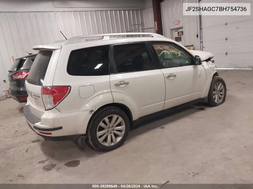 JF2SHAGC7BH754736 2011 Subaru Forester 2.5X Touring