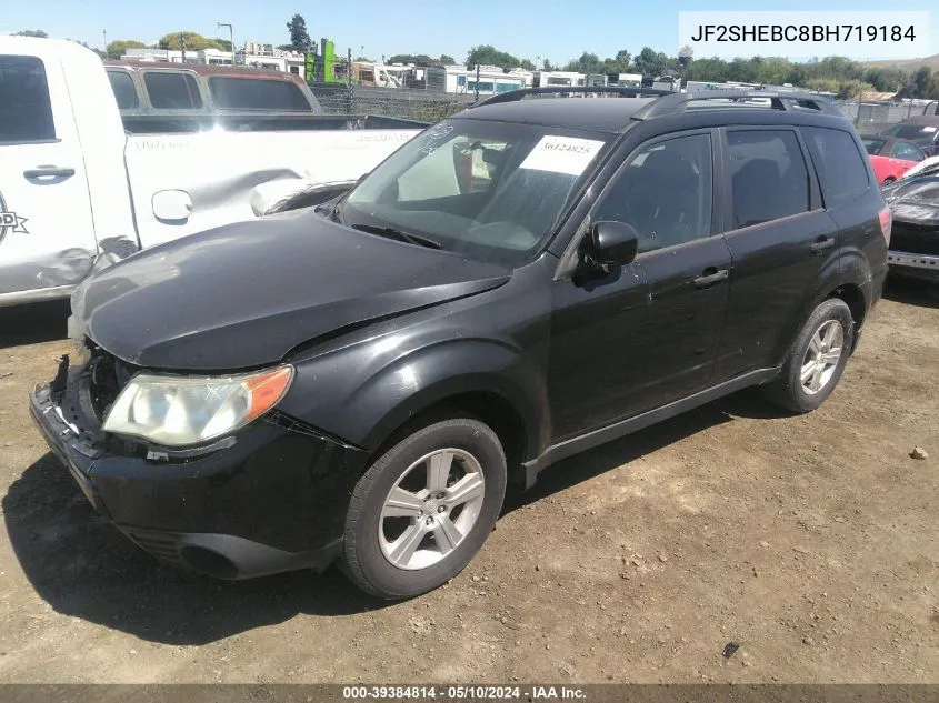 2011 Subaru Forester VIN: JF2SHEBC8BH719184 Lot: 39384814