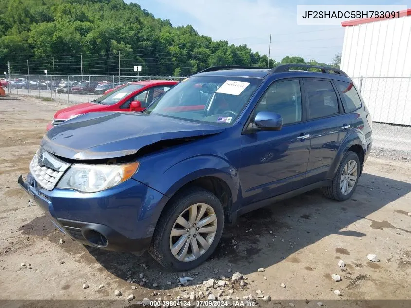 2011 Subaru Forester 2.5X Premium VIN: JF2SHADC5BH783091 Lot: 39804134