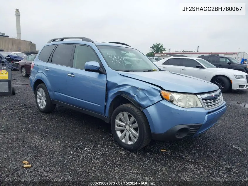 2011 Subaru Forester 2.5X Premium VIN: JF2SHACC2BH780067 Lot: 39867873