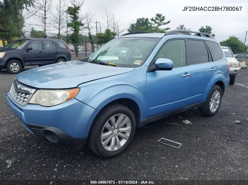 2011 Subaru Forester 2.5X Premium VIN: JF2SHACC2BH780067 Lot: 39867873