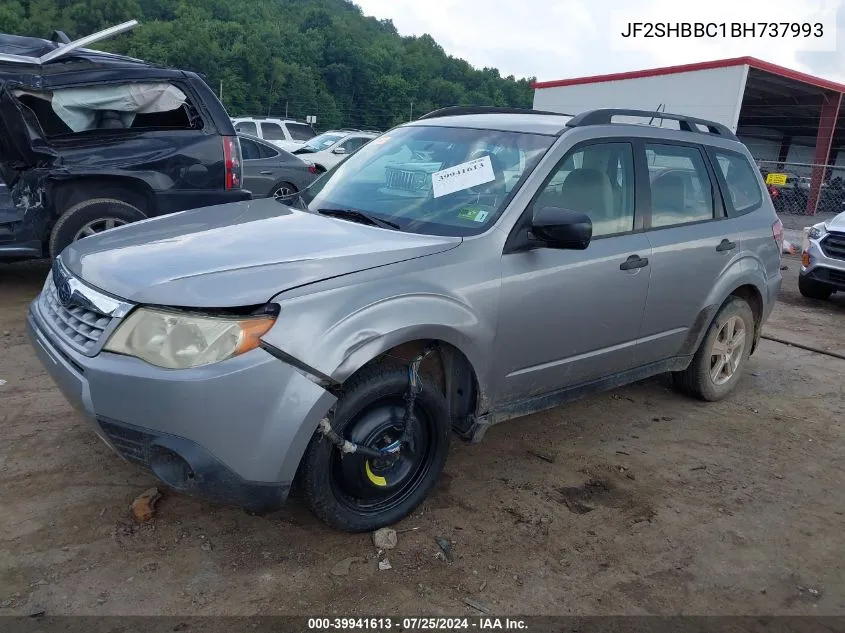 2011 Subaru Forester 2.5X VIN: JF2SHBBC1BH737993 Lot: 39941613