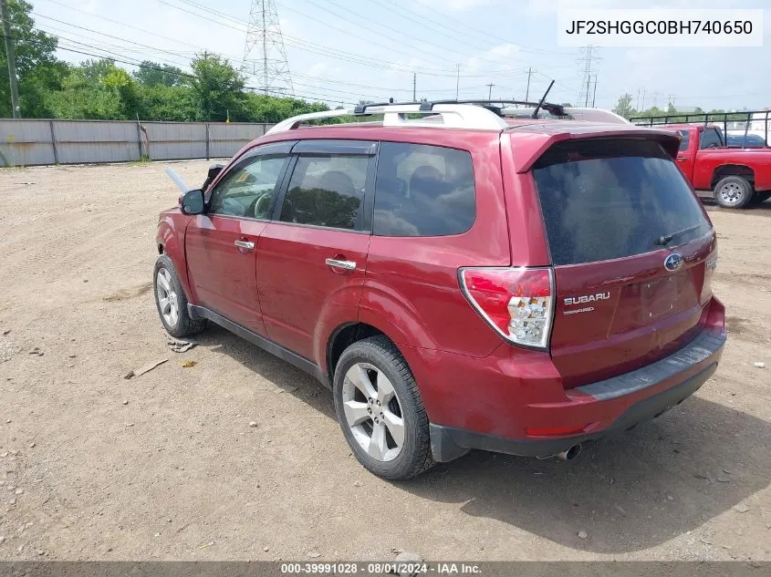 JF2SHGGC0BH740650 2011 Subaru Forester 2.5Xt Touring