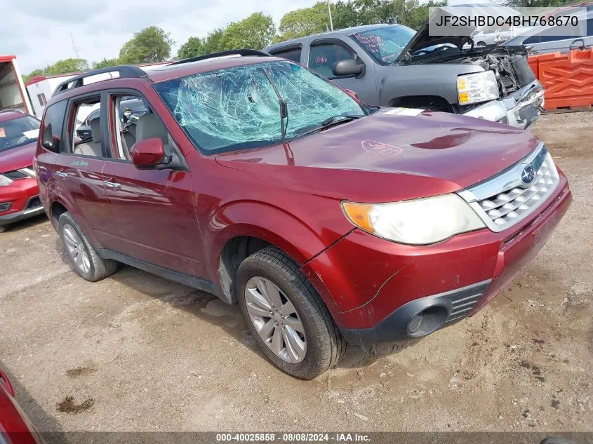 2011 Subaru Forester 2.5X Premium VIN: JF2SHBDC4BH768670 Lot: 40025858