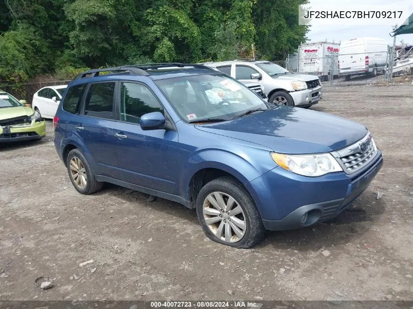 2011 Subaru Forester 2.5X Limited VIN: JF2SHAEC7BH709217 Lot: 40072723