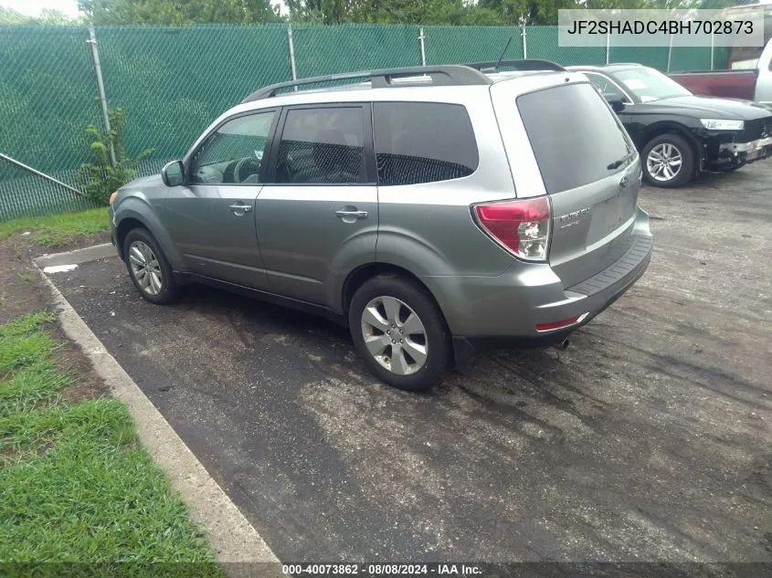 2011 Subaru Forester 2.5X Premium VIN: JF2SHADC4BH702873 Lot: 40073862