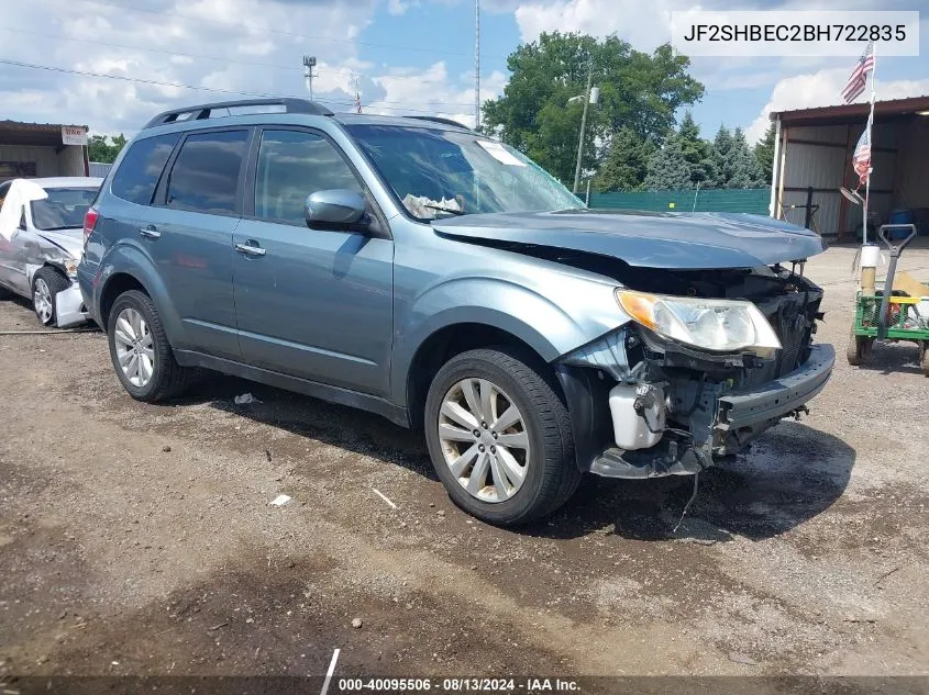 2011 Subaru Forester 2.5X Limited VIN: JF2SHBEC2BH722835 Lot: 40095506