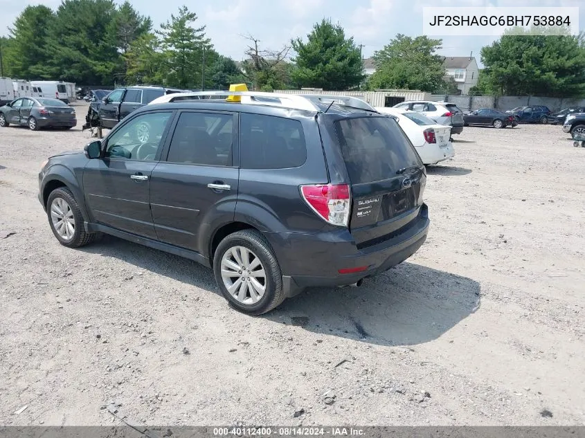 2011 Subaru Forester 2.5X Touring VIN: JF2SHAGC6BH753884 Lot: 40112400