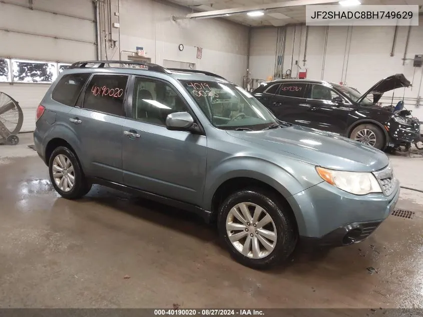 2011 Subaru Forester 2.5X Premium VIN: JF2SHADC8BH749629 Lot: 40190020