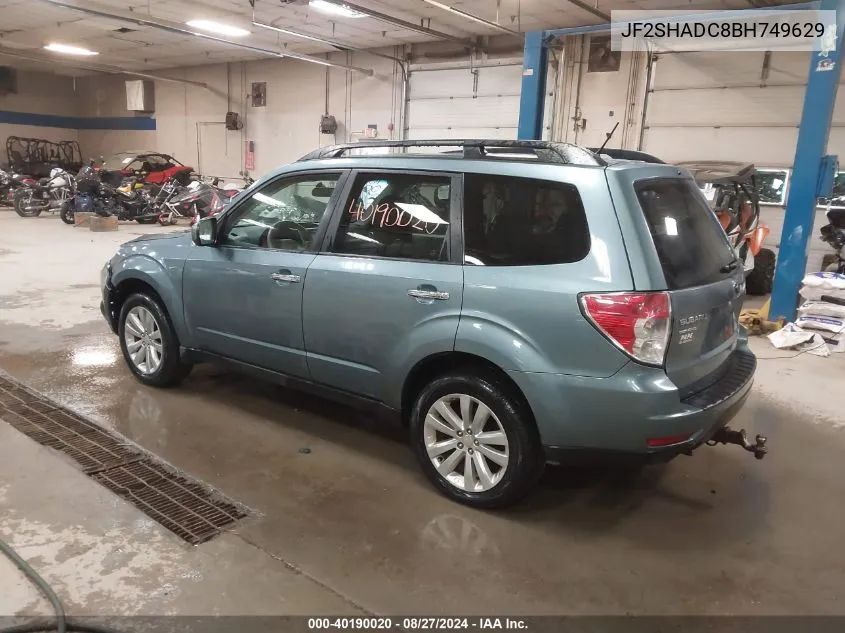 2011 Subaru Forester 2.5X Premium VIN: JF2SHADC8BH749629 Lot: 40190020