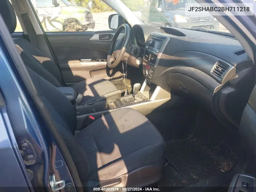 JF2SHABC2BH711218 2011 Subaru Forester 2.5X