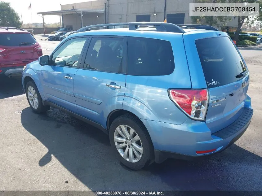 2011 Subaru Forester 2.5X Premium VIN: JF2SHADC6BG708454 Lot: 40233978